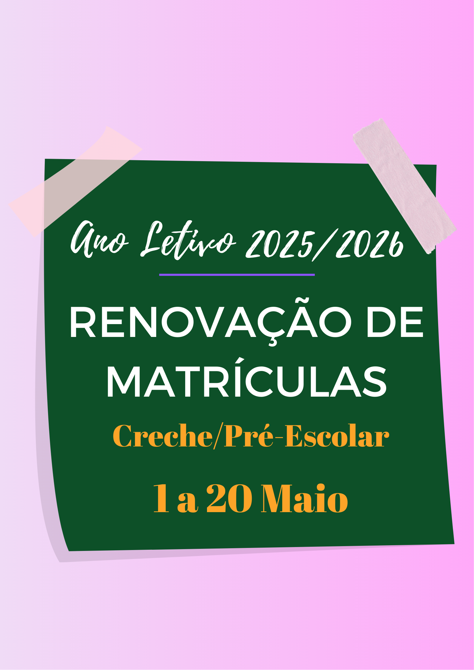 Renovação Matrículas 2025-2026